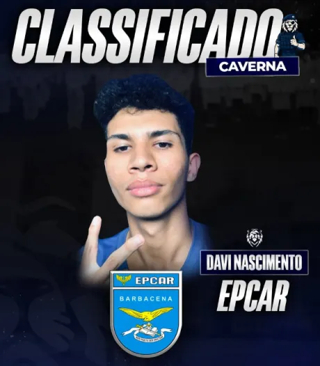 Davi Nascimento, classificado EPCAR 2025