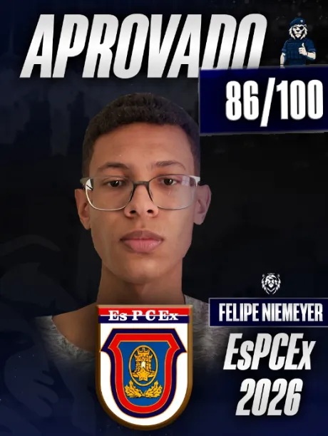 Felipe Niemeyer, classificado EsPCEx 2026